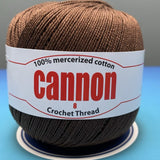 Cannon Mercerized Cotton Crochet Thread Plain Colors (Box of 12 balls)