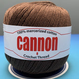 Cannon Mercerized Cotton Crochet Thread Plain Colors (Box of 12 balls)