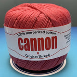 Cannon Mercerized Cotton Crochet Thread Plain Colors (Box of 12 balls)