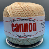 Cannon Mercerized Cotton Crochet Thread Plain Colors (Box of 12 balls)