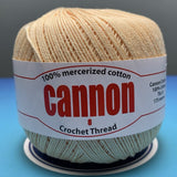 Cannon Mercerized Cotton Crochet Thread Plain Colors (Box of 12 balls)