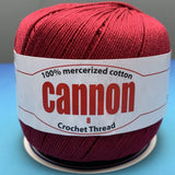 Cannon Mercerized Cotton Crochet Thread Plain Colors (Box of 12 balls)