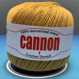 Cannon Mercerized Cotton Crochet Thread Plain Colors (Box of 12 balls)