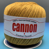 Cannon Mercerized Cotton Crochet Thread Plain Colors (Box of 12 balls)