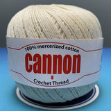 Cannon Mercerized Cotton Crochet Thread Plain Colors (Box of 12 balls)