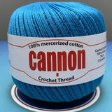 Cannon Mercerized Cotton Crochet Thread Plain Colors (Box of 12 balls)