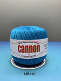 Cannon Mercerized (White, Black, Natural, BC050, BC051, MB767) Cotton Crochet Thread (Single Ball)