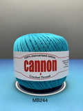 Cannon Mercerized (White, Black, Natural, BC050, BC051, MB767) Cotton Crochet Thread (Single Ball)