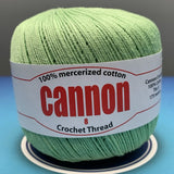 Cannon Mercerized Cotton Crochet Thread Plain Colors (Box of 12 balls)