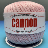 Cannon Mercerized Cotton Crochet Thread Plain Colors (Box of 12 balls)