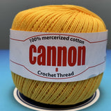 Cannon Mercerized Cotton Crochet Thread Plain Colors (Box of 12 balls)