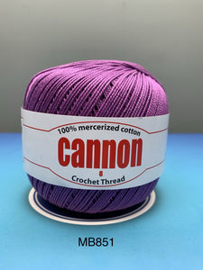Cannon Mercerized (MB851 to MB860) Cotton Crochet Thread (Single Ball)