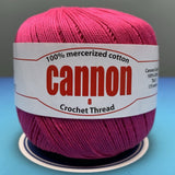 Cannon Mercerized Cotton Crochet Thread Plain Colors (Box of 12 balls)