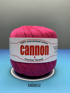 Cannon Mercerized (MB851 to MB860) Cotton Crochet Thread (Single Ball)