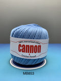 Cannon Mercerized (White, Black, Natural, BC050, BC051, MB767) Cotton Crochet Thread (Single Ball)