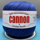 Cannon Mercerized Cotton Crochet Thread Plain Colors (Box of 12 balls)