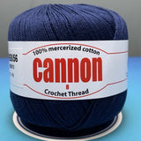 Cannon Mercerized Cotton Crochet Thread Plain Colors (Box of 12 balls)