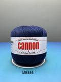 Cannon Mercerized (White, Black, Natural, BC050, BC051, MB767) Cotton Crochet Thread (Single Ball)