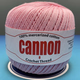 Cannon Mercerized Cotton Crochet Thread Plain Colors (Box of 12 balls)