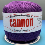 Cannon Mercerized Cotton Crochet Thread Plain Colors (Box of 12 balls)