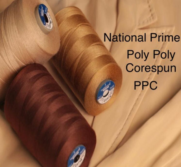 National Prime Poly Poly Corespun threads for PPE, Dress..