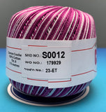 Cannon Mercerized  Multicolors Batch 1 Cotton Crochet Thread (Single Ball)