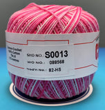 Cannon Mercerized  Multicolors Batch 1 Cotton Crochet Thread (Single Ball)