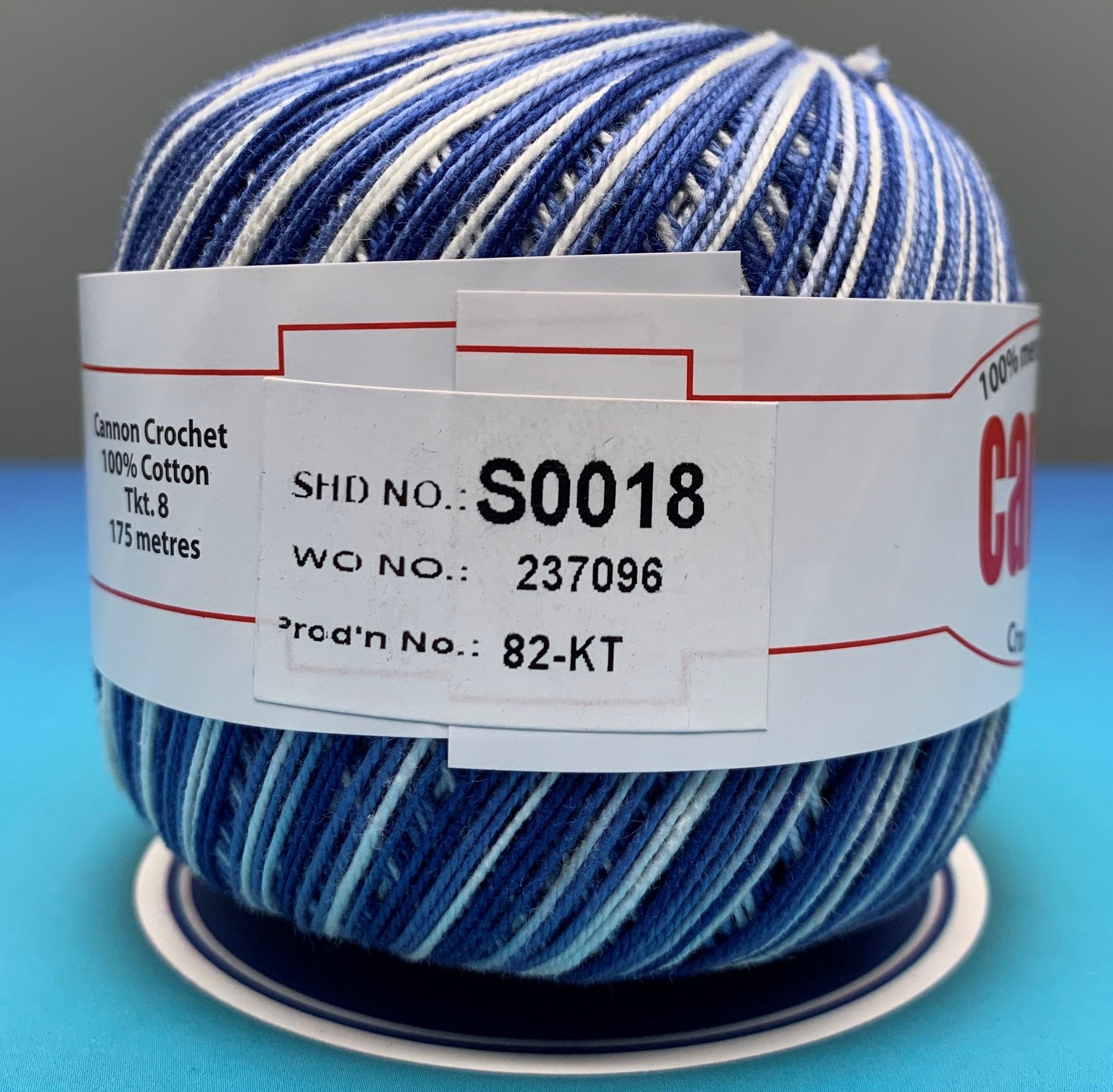 Cannon Mercerized Cotton Crochet Thread Multicolor (Box of 12