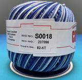 Cannon Mercerized  Multicolors Batch 2 Cotton Crochet Thread (Single Ball)