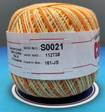 Cannon Mercerized  Multicolors Batch 1 Cotton Crochet Thread (Single Ball)