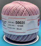 Cannon Mercerized  Multicolors Batch 1 Cotton Crochet Thread (Single Ball)