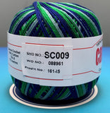 Cannon Mercerized  Multicolors Batch 2 Cotton Crochet Thread (Single Ball)