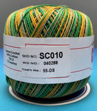 Cannon Mercerized  Multicolors Batch 1 Cotton Crochet Thread (Single Ball)