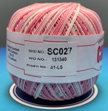 Cannon Mercerized  Multicolors Batch 1 Cotton Crochet Thread (Single Ball)