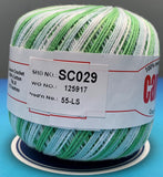 Cannon Mercerized  Multicolors Batch 3 Cotton Crochet Thread (Single ball)