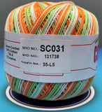 Cannon Mercerized  Multicolors Batch 1 Cotton Crochet Thread (Single Ball)