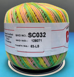 Cannon Mercerized Cotton Crochet Thread Multicolors (Box of 12 balls)