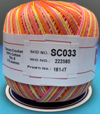 Cannon Mercerized Cotton Crochet Thread Multicolors (Box of 12 balls)