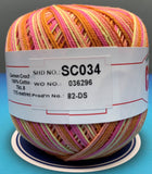 Cannon Mercerized Cotton Crochet Thread Multicolors (Box of 12 balls)