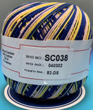 Cannon Mercerized  Multicolors Batch 2 Cotton Crochet Thread (Single Ball)