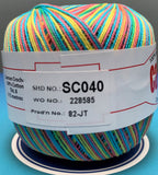 Cannon Mercerized Cotton Crochet Thread Multicolors (Box of 12 balls)