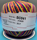 Cannon Mercerized  Multicolors Batch 1 Cotton Crochet Thread (Single Ball)