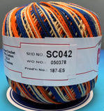 Cannon Mercerized  Multicolors Batch 1 Cotton Crochet Thread (Single Ball)