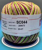 Cannon Mercerized  Multicolors Batch 1 Cotton Crochet Thread (Single Ball)