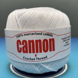 Cannon Mercerized Cotton Crochet Thread Plain Colors (Box of 12 balls)